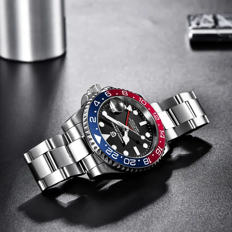Pagani Design GMT-Master Automatic Pepsi Men's Watch-  PD-1662